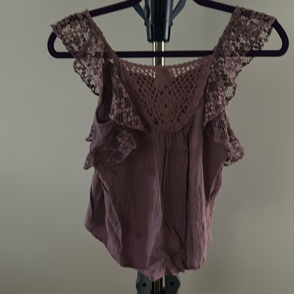 Purple crop top